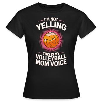 volley-ball dire drôle de cadeau de volley-ball - T-shirt Femme - noir - Devant - AI Model Female 172 dark (172cm)