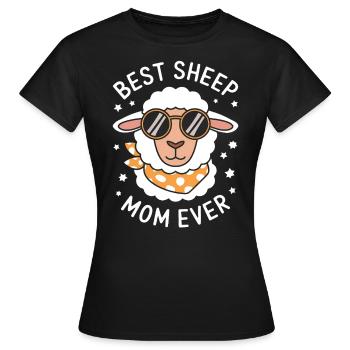 Schaf Spruch Hausschaf Lustiges Schafe Geschenk - Frauen T-Shirt - Schwarz - Vorne - AI Model Female 172 dark (172cm)