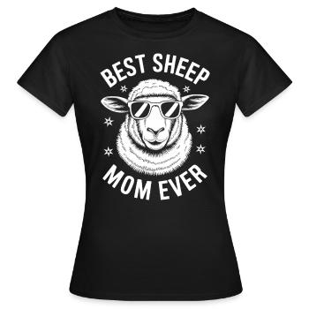Schaf Spruch Hausschaf Lustiges Schafe Geschenk - Frauen T-Shirt - Schwarz - Vorne - AI Model Female 172 dark (172cm)