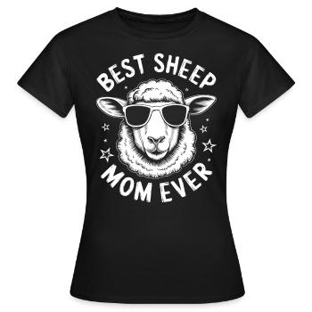 Schaf Spruch Hausschaf Lustiges Schafe Geschenk - Frauen T-Shirt - Schwarz - Vorne - AI Model Female 172 dark (172cm)