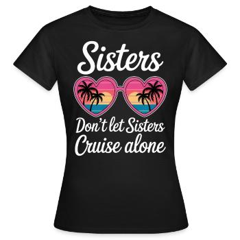 Croisière Dire Voyage Bateau Croisière Cadeau - T-shirt Femme - noir - Devant - AI Model Female 172 dark (172cm)