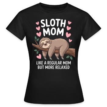 Sloth Saying, Sloths, Funny, Sloth Gift - Women's T-Shirt - black - Front - AI Model Female 172 dark (172cm)