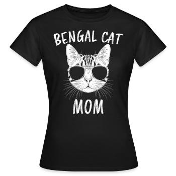 Bengalkatze Spruch Lustiges Bengalkatzen Geschenk - Frauen T-Shirt - Schwarz - Vorne - AI Model Female 172 dark (172cm)