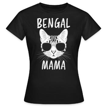 Bengalkatze Spruch Lustiges Bengalkatzen Geschenk - Frauen T-Shirt - Schwarz - Vorne - AI Model Female 172 dark (172cm)