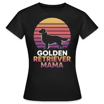 Golden Retriever Spruch Golden Retriever Geschenk - Frauen T-Shirt - Schwarz - Vorne - AI Model Female 172 dark (172cm)