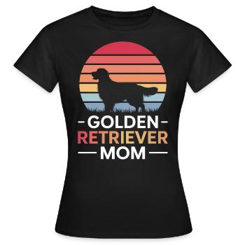 Golden Retriever Spruch Golden Retriever Geschenk - Frauen T-Shirt - Schwarz - Vorne - AI Model Female 172 dark (172cm)