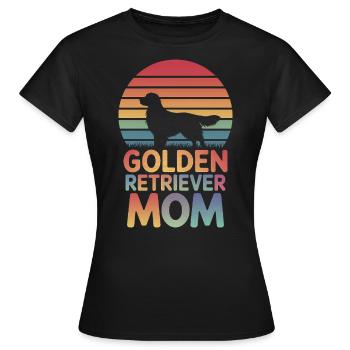 Golden Retriever Spruch Golden Retriever Geschenk - Frauen T-Shirt - Schwarz - Vorne - AI Model Female 172 dark (172cm)