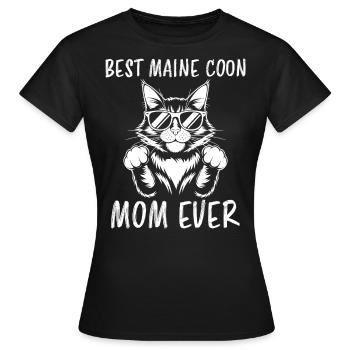Maine Coon Saying Funny Maine Coon Gift - Women's T-Shirt - black - Front - AI Model Female 172 dark (172cm)