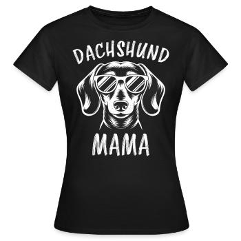 Teckel disant teckel maman drôle teckel cadeau - T-shirt Femme - noir - Devant - AI Model Female 172 dark (172cm)