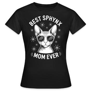 Sphynx Cat Saying Funny Sphynx Cat Gift - Women's T-Shirt - black - Front - AI Model Female 172 dark (172cm)