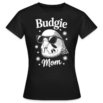 Perruche disant drôle de perruche cadeau - T-shirt Femme - noir - Devant - AI Model Female 172 dark (172cm)