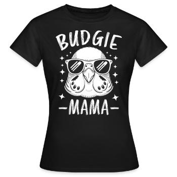 Perruche disant drôle de perruche cadeau - T-shirt Femme - noir - Devant - AI Model Female 172 dark (172cm)