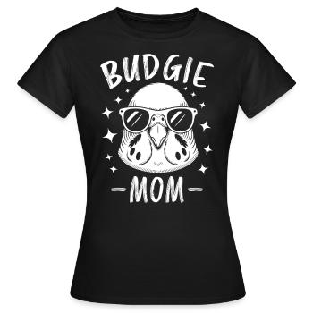 Perruche disant drôle de perruche cadeau - T-shirt Femme - noir - Devant - AI Model Female 172 dark (172cm)