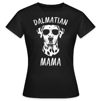 Dalmatien disant maman drôle cadeau dalmatien - T-shirt Femme - noir - Devant - AI Model Female 172 dark (172cm)