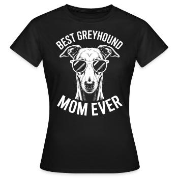 Greyhound Saying, Greyhound Mom, Greyhound Gift - Women's T-Shirt - black - Front - AI Model Female 172 dark (172cm)