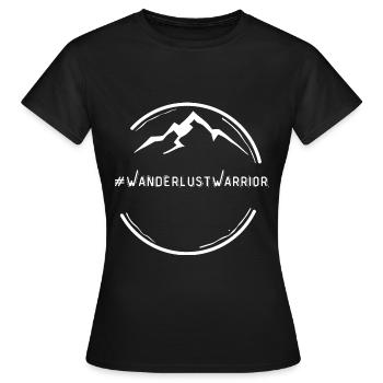 Wanderlust Warrior - Pour les amateurs d’aventure - T-shirt Femme - noir - Devant - AI Model Female 172 dark (172cm)