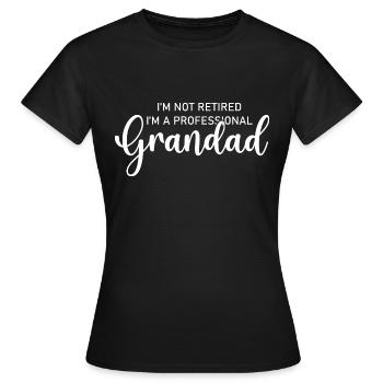 Grandad professional .Grandad The Legend - Women's T-Shirt - black - Front - AI Model Female 172 dark (172cm)