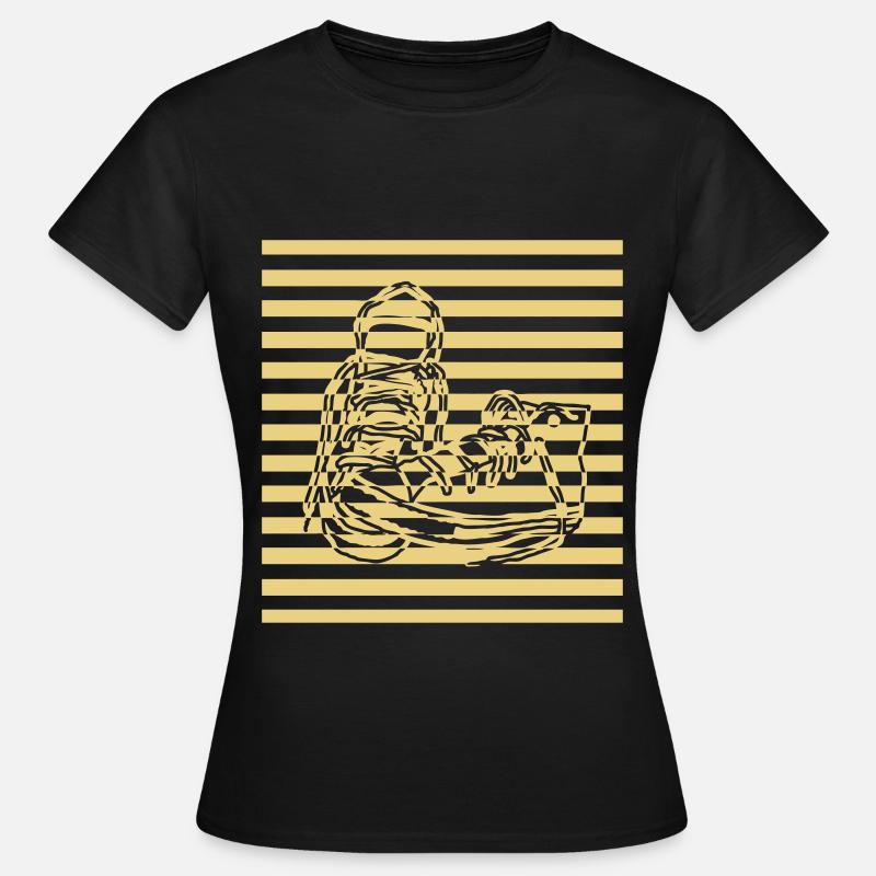 Sneaker gestreift - Women's T-Shirt - black