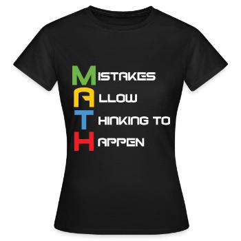 Mathelehrer - Frauen T-Shirt - Schwarz - Vorne - AI Model Female 172 dark (172cm)
