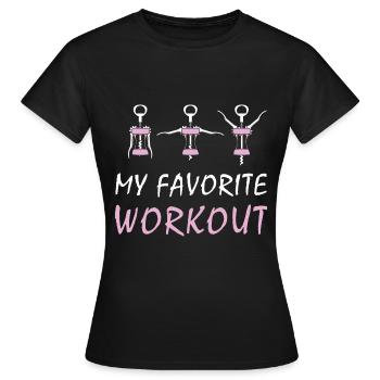 Soirée entre filles vin mousseux - T-shirt Femme - noir - Devant - AI Model Female 172 dark (172cm)