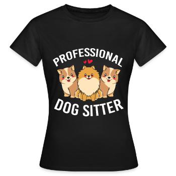 Pet Sitter Pets Babysitter - Women's T-Shirt - black - Front - AI Model Female 172 dark (172cm)