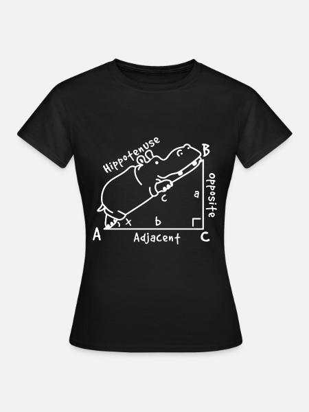 Géométrie du triangle mathématique - T-shirt Femme - noir