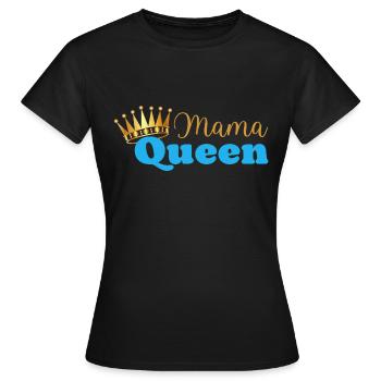 Mama queen - maman reine - cadeau fête des mères - T-shirt Femme - noir - Devant - AI Model Female 172 dark (172cm)
