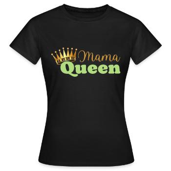 Mama queen - maman reine - cadeau fête des mères - T-shirt Femme - noir - Devant - AI Model Female 172 dark (172cm)