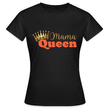 Mama queen - maman reine - cadeau fête des mères - T-shirt Femme - noir - Devant - AI Model Female 172 dark (172cm)