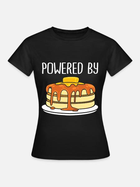 Pfannkuchen - Frauen T-Shirt - Schwarz