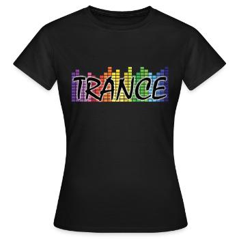 Trance - Musique électronique - T-shirt Femme - noir - Devant - AI Model Female 172 dark (172cm)