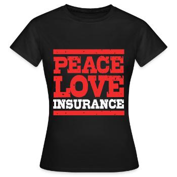 Insurance Insurance Agent - Women's T-Shirt - black - Front - AI Model Female 172 dark (172cm)