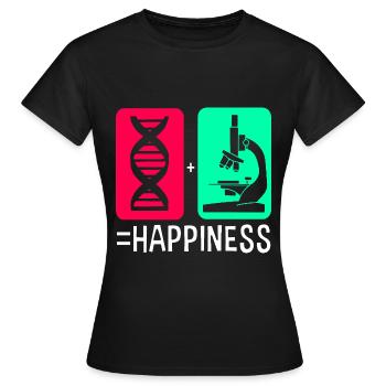 Strukturformel Molekül - Frauen T-Shirt - Schwarz - Vorne - AI Model Female 172 dark (172cm)