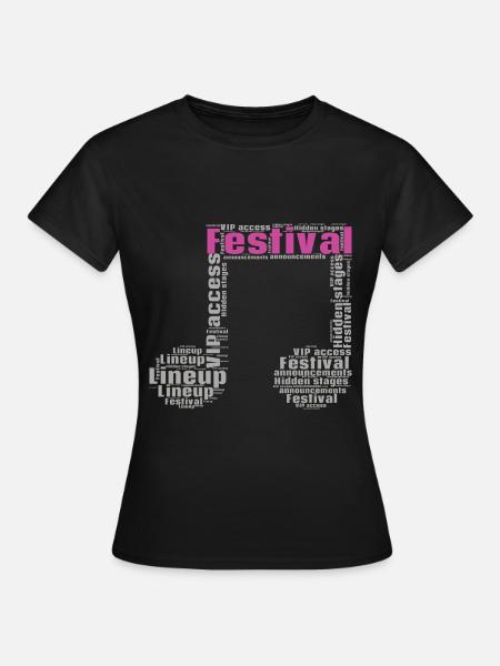 Festival - Frauen T-Shirt - Schwarz