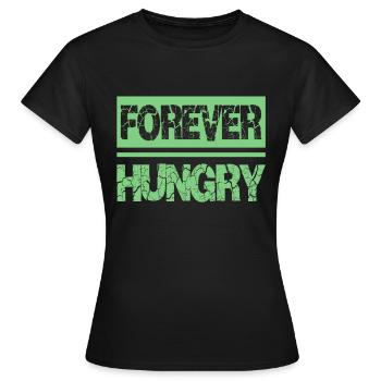 hunger - Women's T-Shirt - black - Front - AI Model Female 172 dark (172cm)