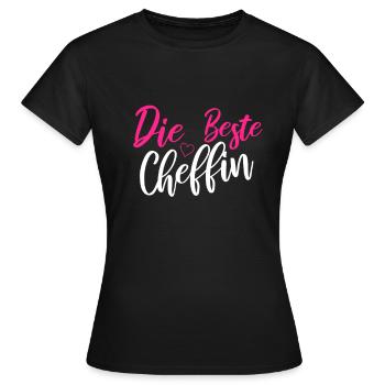 Die Beste Chefin - Frauen T-Shirt - Schwarz - Vorne - AI Model Female 172 dark (172cm)