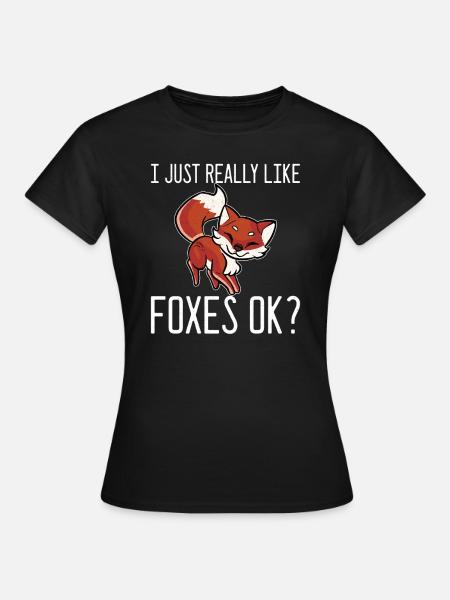Füchse Füchse Füchse Tiere - Frauen T-Shirt - Schwarz