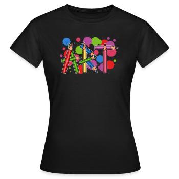 Künstler Lehrer für Künstler - Frauen T-Shirt - Schwarz - Vorne - AI Model Female 172 dark (172cm)