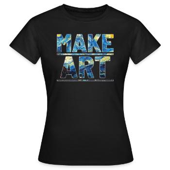 Artiste artiste artiste enseignant - T-shirt Femme - noir - Devant - AI Model Female 172 dark (172cm)