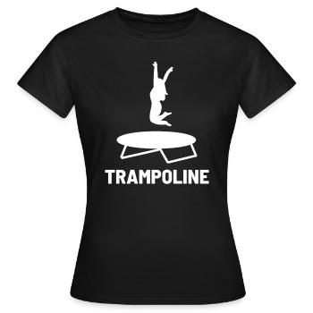 Trampolin-Springen - Frauen T-Shirt - Schwarz - Vorne - AI Model Female 172 dark (172cm)