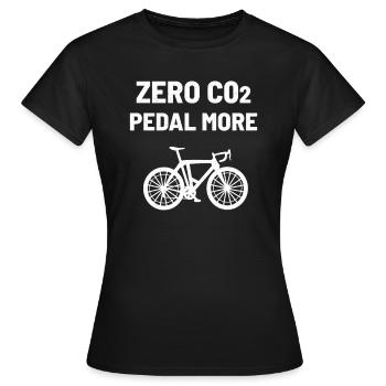 Cycling CO2 carbon dioxide - Women's T-Shirt - black - Front - AI Model Female 172 dark (172cm)