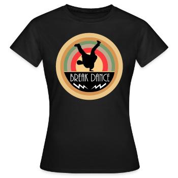 break dancing - Women's T-Shirt - black - Front - AI Model Female 172 dark (172cm)
