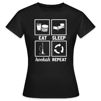narguilé - T-shirt Femme - noir - Devant - AI Model Female 172 dark (172cm)