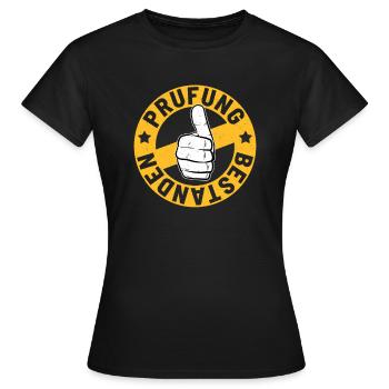 Pass an exam - Women's T-Shirt - black - Front - AI Model Female 172 dark (172cm)