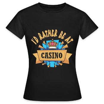 Casino - Frauen T-Shirt - Schwarz - Vorne - AI Model Female 172 dark (172cm)
