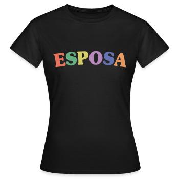 Esposa Cool Wife To Be Bride Couple Wedding Gift - Women's T-Shirt - black - Front - AI Model Female 172 dark (172cm)
