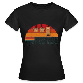 Changement de vitesse manuel Changement de vitesse Levier de vitesses - T-shirt Femme - noir - Devant - AI Model Female 172 dark (172cm)