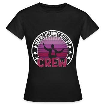 Festival - Women's T-Shirt - black - Front - AI Model Female 172 dark (172cm)