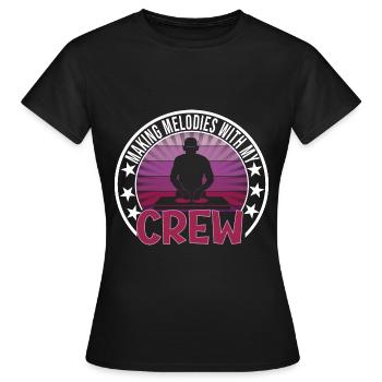 Festival - Women's T-Shirt - black - Front - AI Model Female 172 dark (172cm)