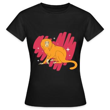 Singe Tamarin - T-shirt Femme - noir - Devant - AI Model Female 172 dark (172cm)
